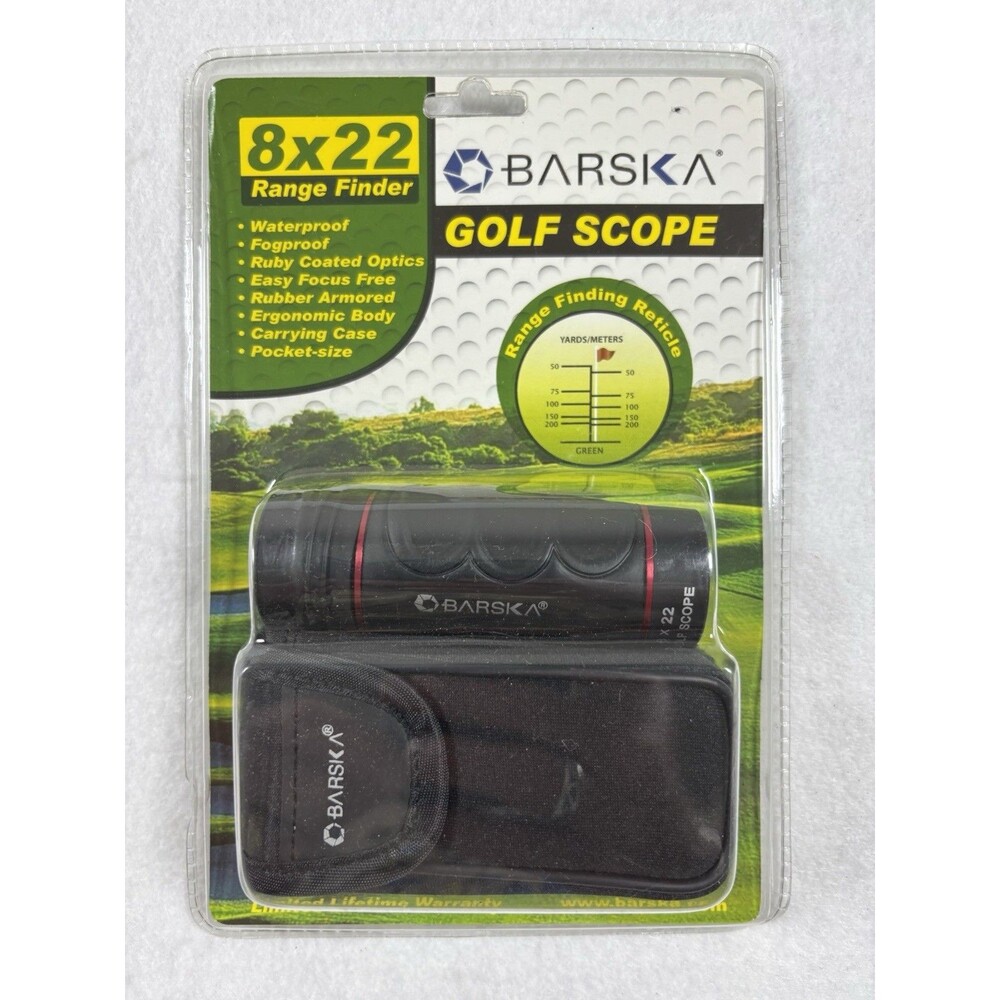 New Barska AA10199 Golf Scope 8x22 Range Finder Factory Sealed